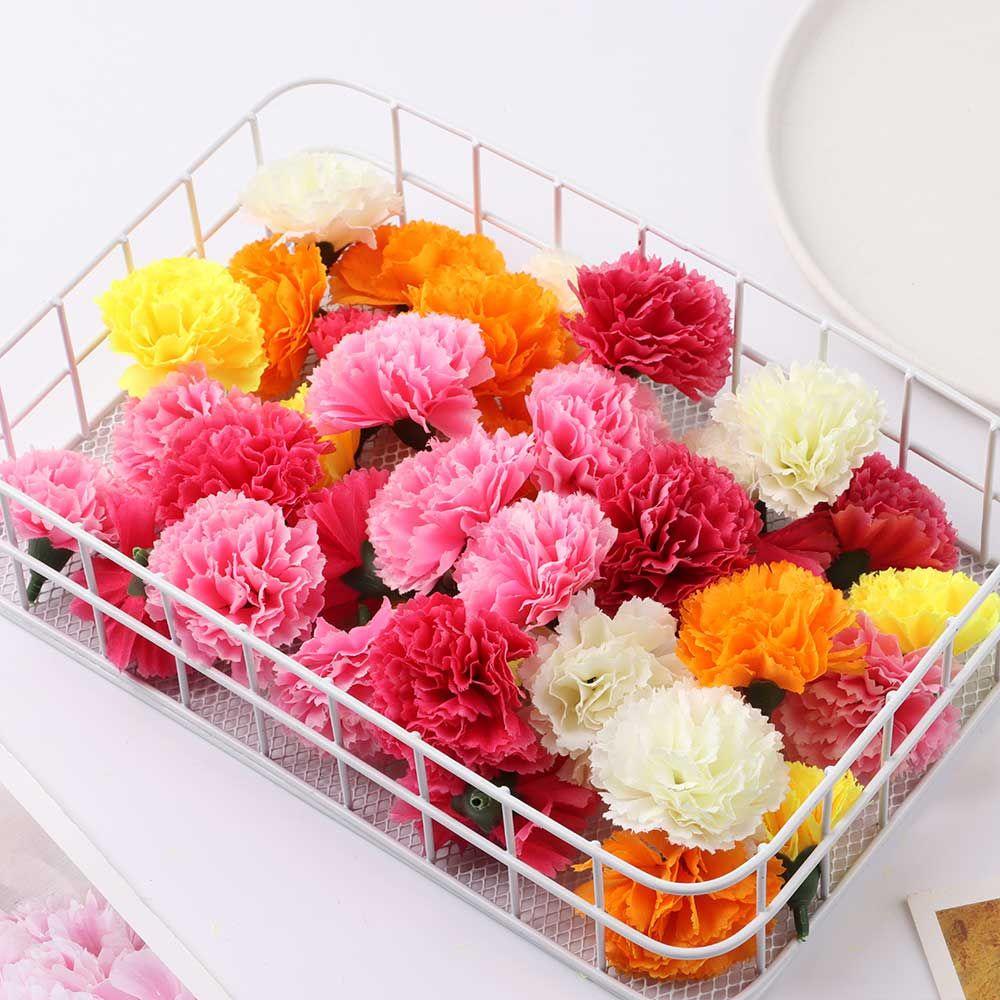 Set 10 Bông Hoa Giả Trang Trí Tiệc Cưới / Giáng Sinh