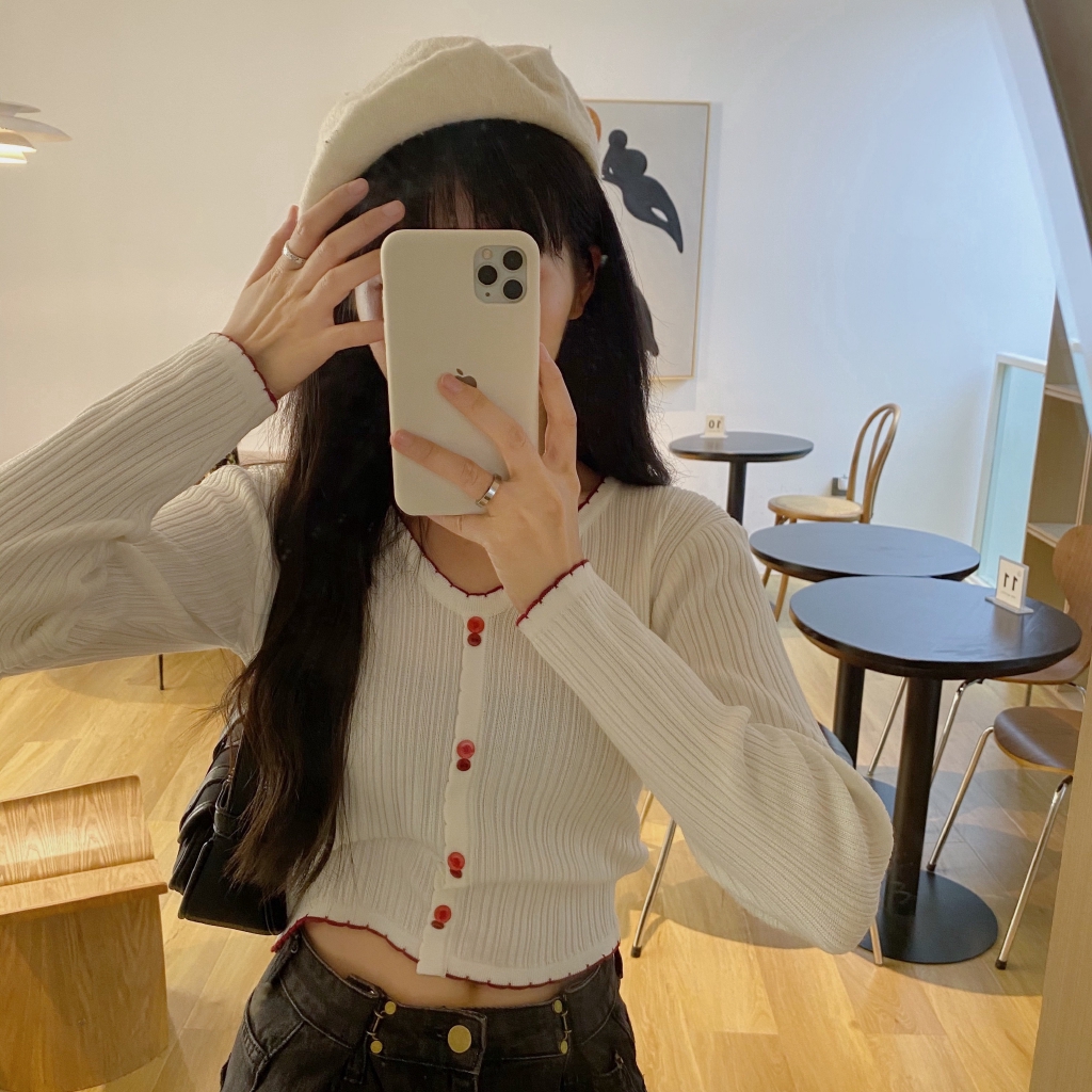 SUXI Áo Sơ Mi Nữ Tay Dài Kẻ Sọc Nhiều Màu