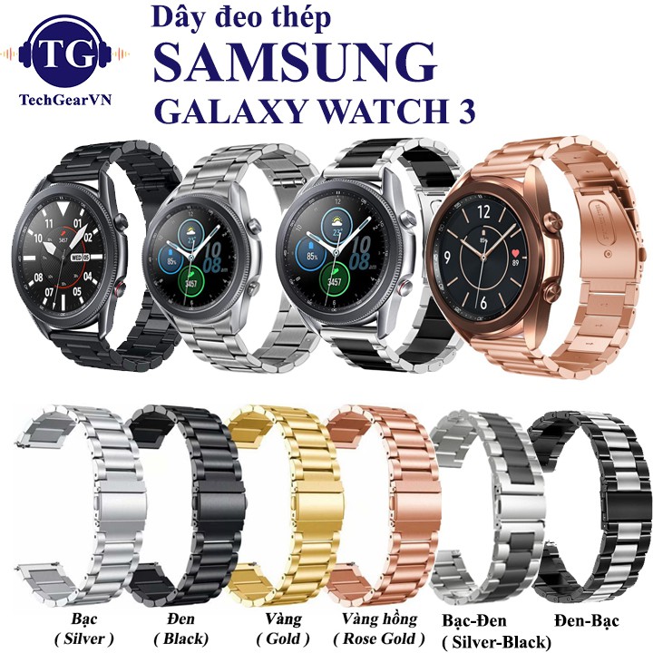 [Galaxy Watch 3] Dây đeo thép đồng hồ thông mình Samsung Galaxy Watch 3