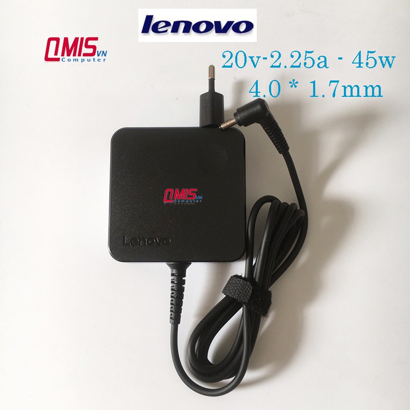 Sạc laptop LENOVO 20V-2.25A 45W (Đầu nhỏ) – 4.0 * 1.7mm Ideapad 310-15ABR 80ST 80ST0025US, 310S-15IKB 80UW, 320-14IKBA