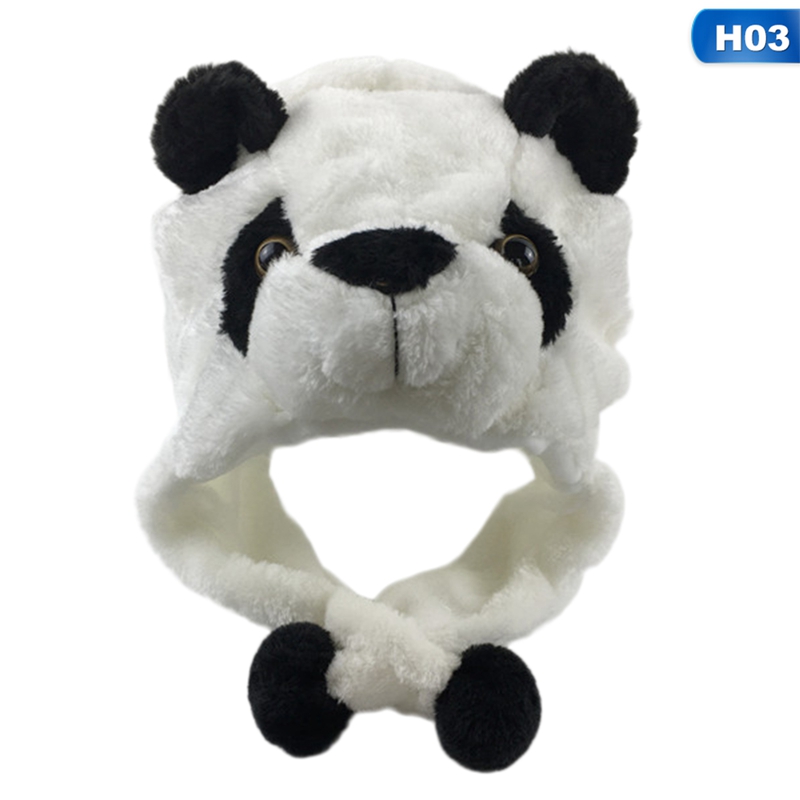 Mũ len mềm chụp tai giữ ấm kiểu dáng động vật hoạt hình dễ thương