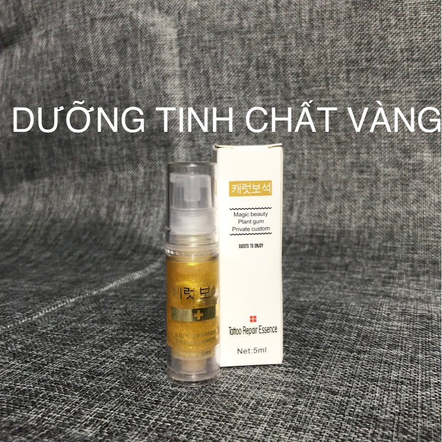 Dưỡng tinh chất vàng Hàn Quốc, dường mềm môi, mày sau phun xăm