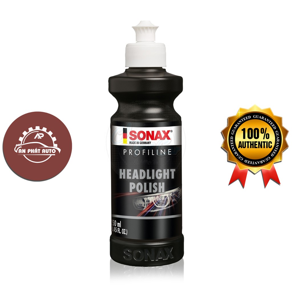 SONAX - Kem Xoá Xước Đánh Bóng Đèn Pha Ô Tô (Sonax Headlight Polish 250ml)  [Hàng Đức Chính Hãng]