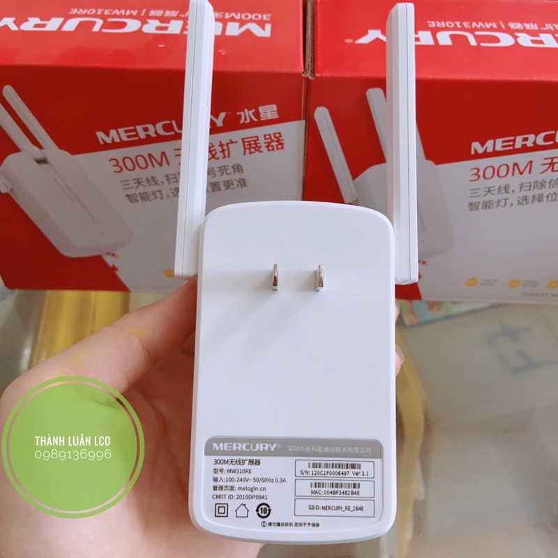 Kích wifi 3 dâu - bộ kích sóng Mecury 3dâu cực khỏe mw310RE
