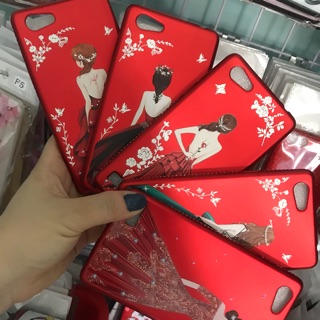 Ốp dẻo cô gái viền đá Oppo A33
