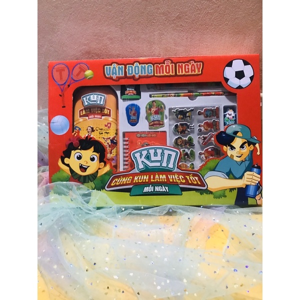 Bộ dụng cụ học tập Kun(9 món)