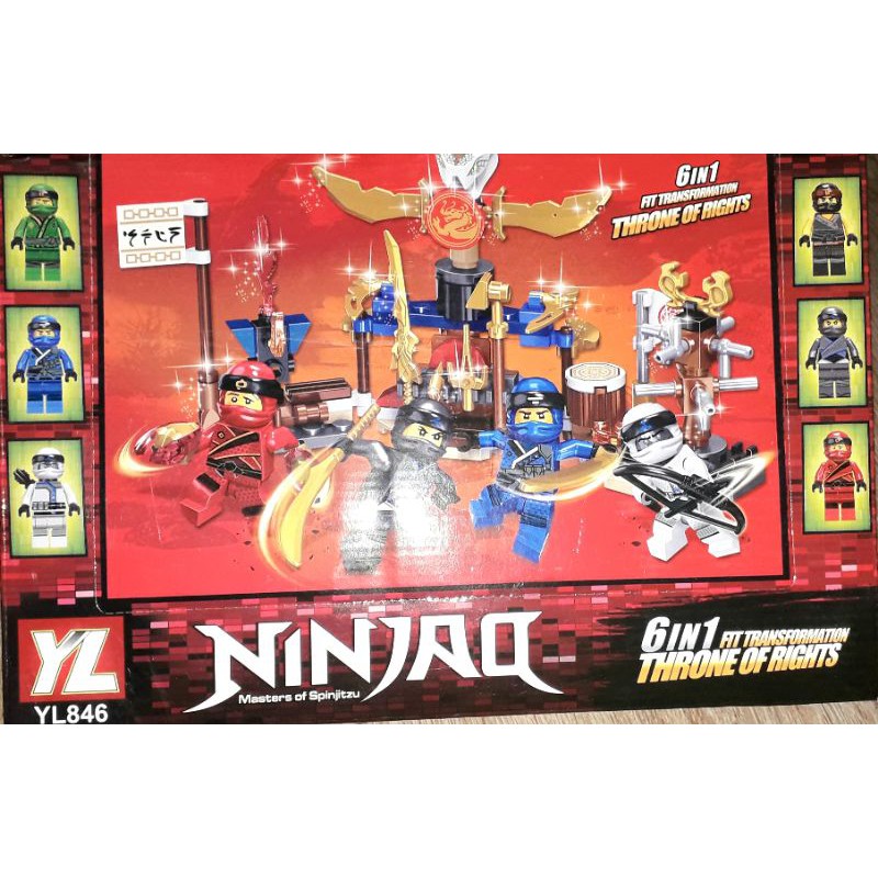 Lắp ráp 1 hộp LegoNinja 846 Ngôi đền có nhiều chi tiết bằng nhựa
