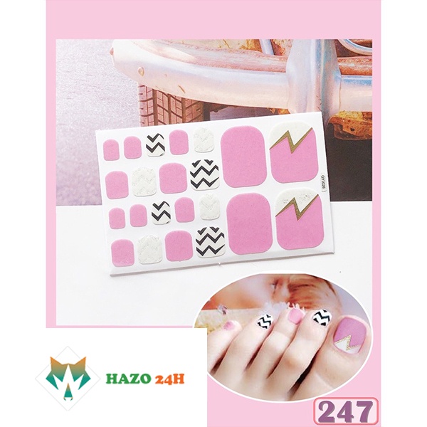 Set Sticker Dán Móng Chân 3D Cực Xinh Cho Các Nàng P247 Qy020-032 Siêu Hot - Hazo