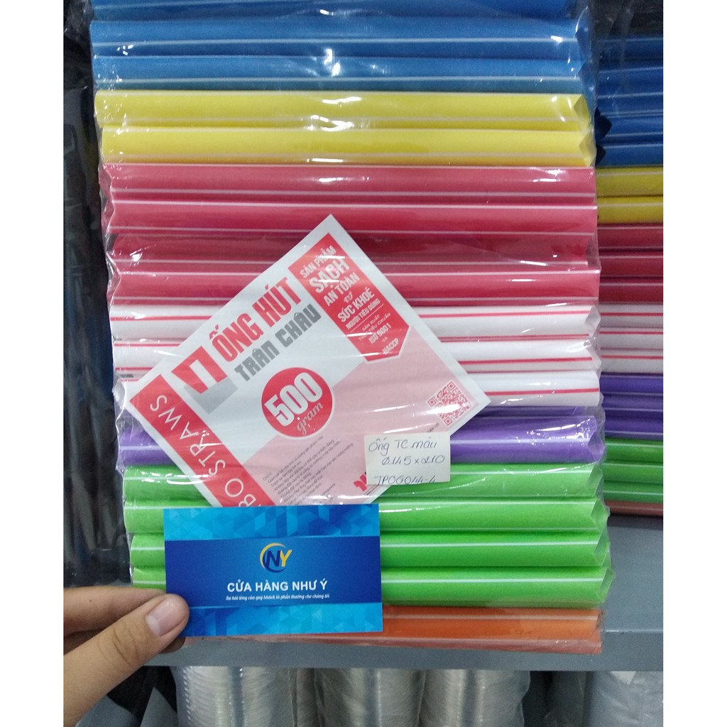 Gói 500gr Ống hút trân châu phi 14.5 thương hiệu Thuận Lợi