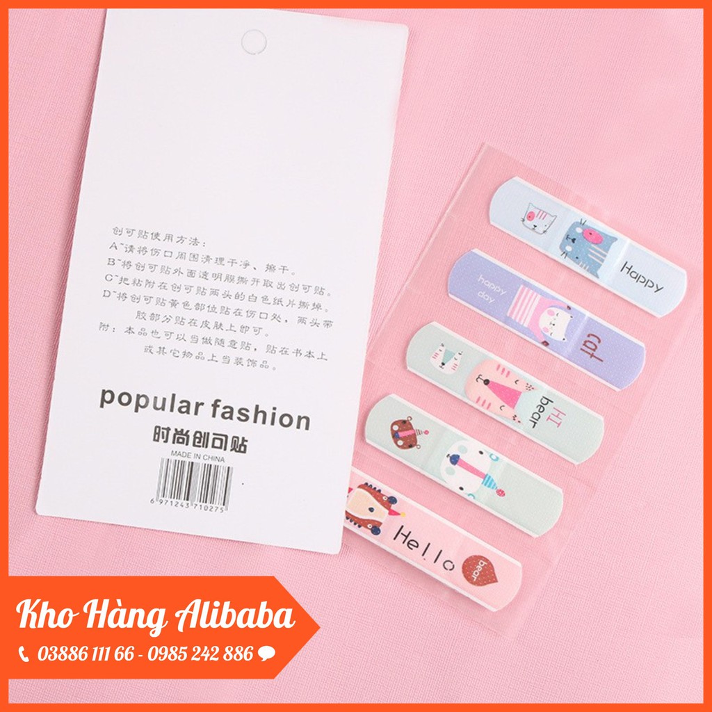 SET 4 Băng Gâu Dán Vết Thương Nhiều Hình Cute