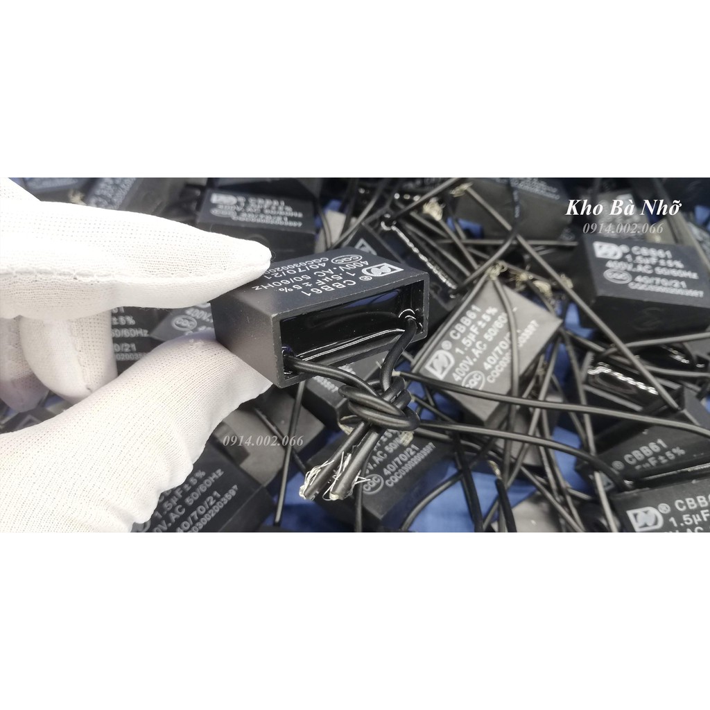 Combo 5 Tụ quạt 1,5uF - CBB61 400VAC
