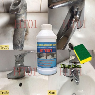 Tẩy cặn canxi trên inox - HT01