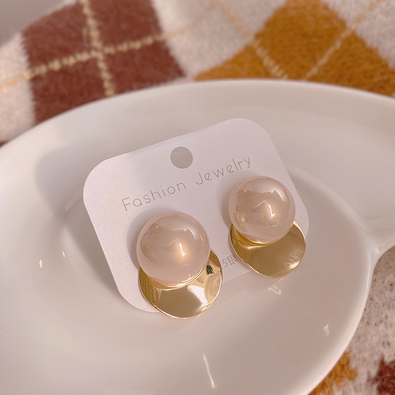 Khuyên Tai Kim Loại Đính Hạt Ngọc Trai Cao Cấp Thời Trang Hàn Quốc 2022