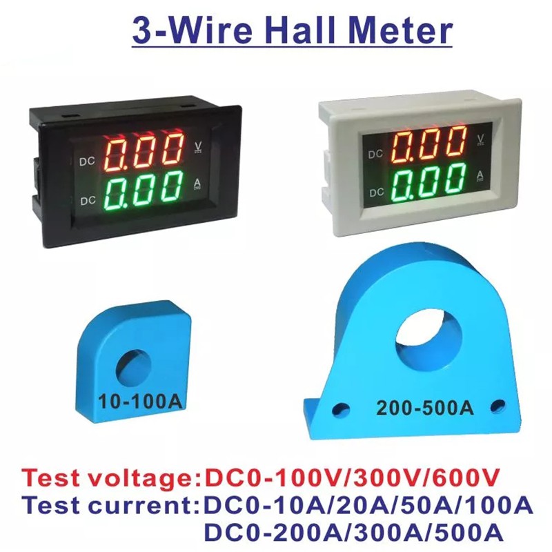 Vôn kế điện tử YB4835HVA DC 100V 300V 600V DC 0-10A 20A 50A 100A 200A 500A chuyên dụng