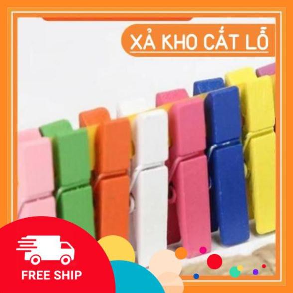 [FREESHIP] [Thanh Lý] 1k 1kẹp gỗ mầu