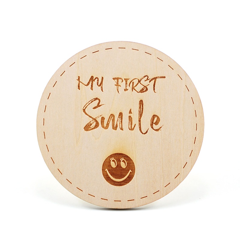 Thẻ Gỗ Đánh Dấu Cột Mốc Phát Triển Theo Tháng Làm Thủ Công Kỷ Niệm Cho Bé Sơ