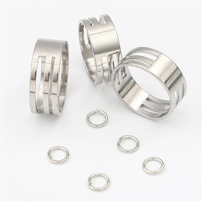 Vòng thép không gỉ BEADIA dùng làm trang sức diy