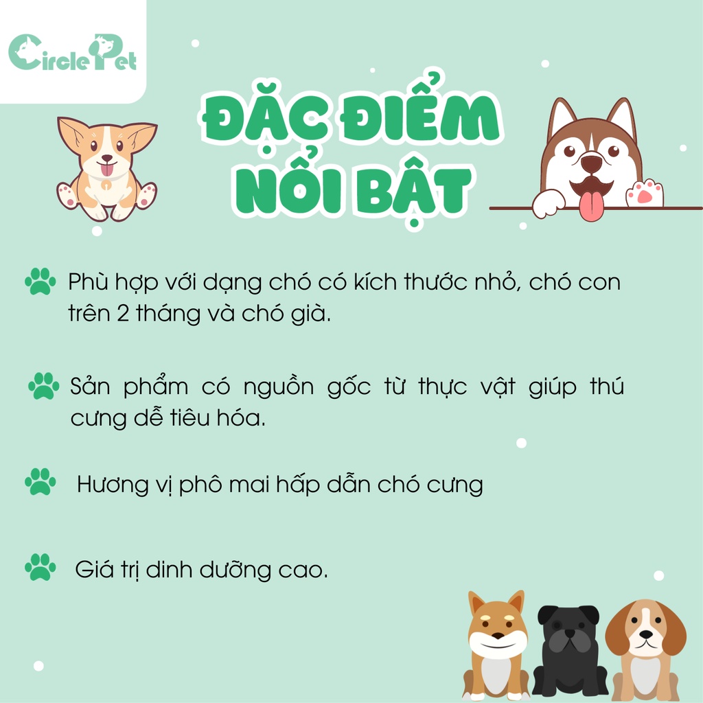 Xương Gặm Phô Mai Dạng Que Doggyman Snack Cho Chó Hương Vị Hấp Dẫn Túi 120g - Circle Pet