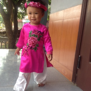 Áo dài bé gái