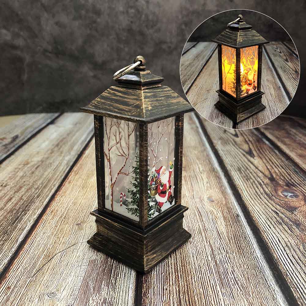 Đèn LED Dầu Hình Ông Già Noel / Người Tuyết / Tuần Lộc Trang Trí Giáng Sinh