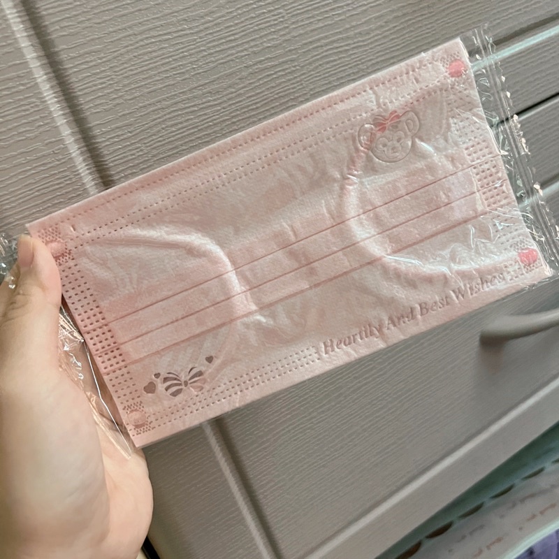 Khẩu trang hồng khỉ cute đáng yêu
