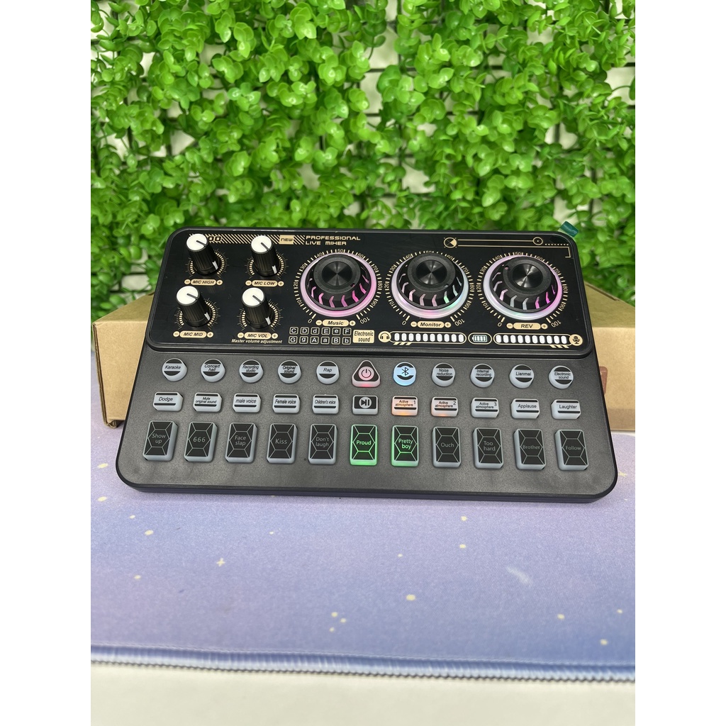 Sound Card K900 Thế Hệ Mới Nhất, Âm Thanh Sống Động, Bluetooth 5.1 Hiệu Ứng Vui Nhộn, Giả Giọng. Bảo Hành 12 Tháng