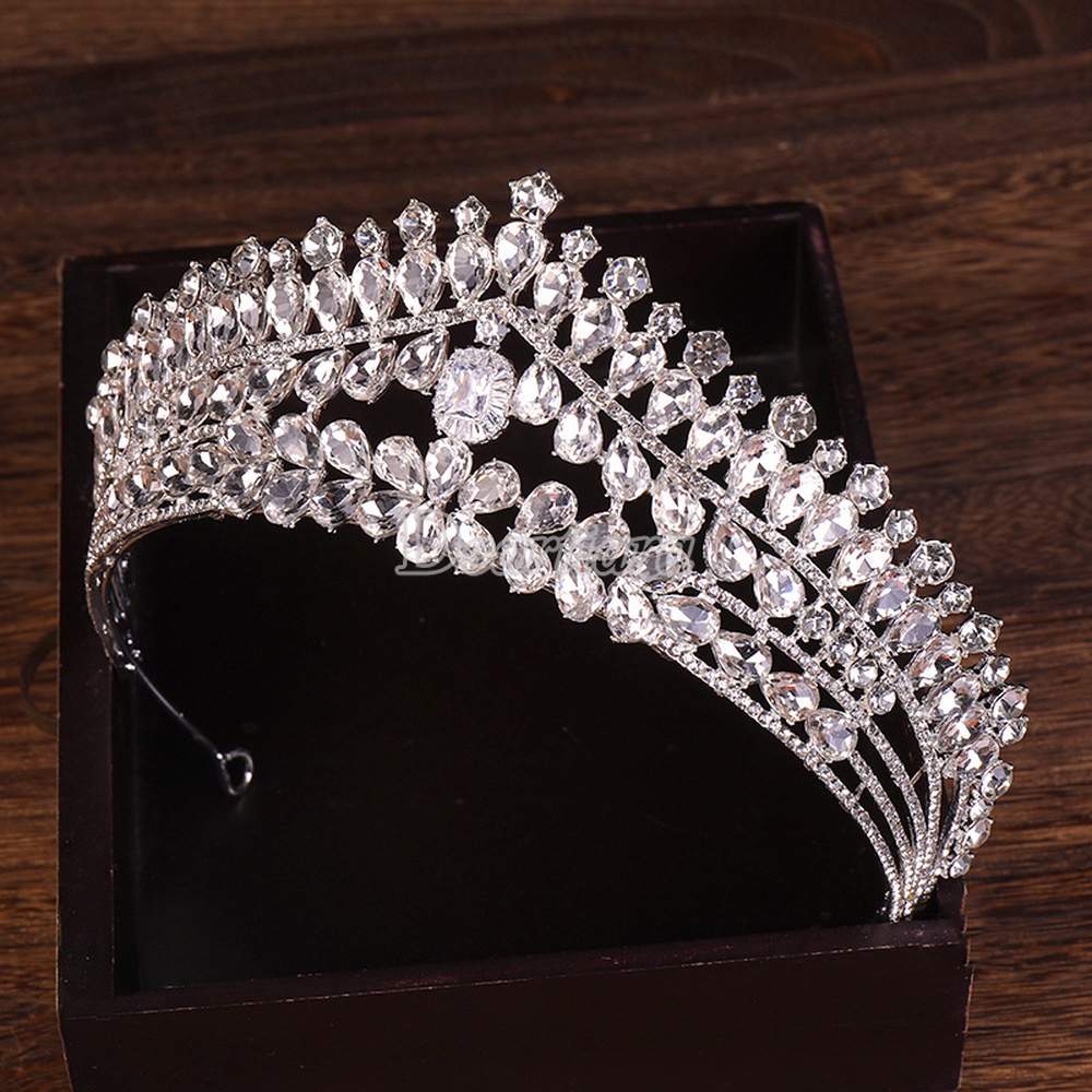 Vương miện đính đá toàn bộ sang trọng dành cho cô dâu