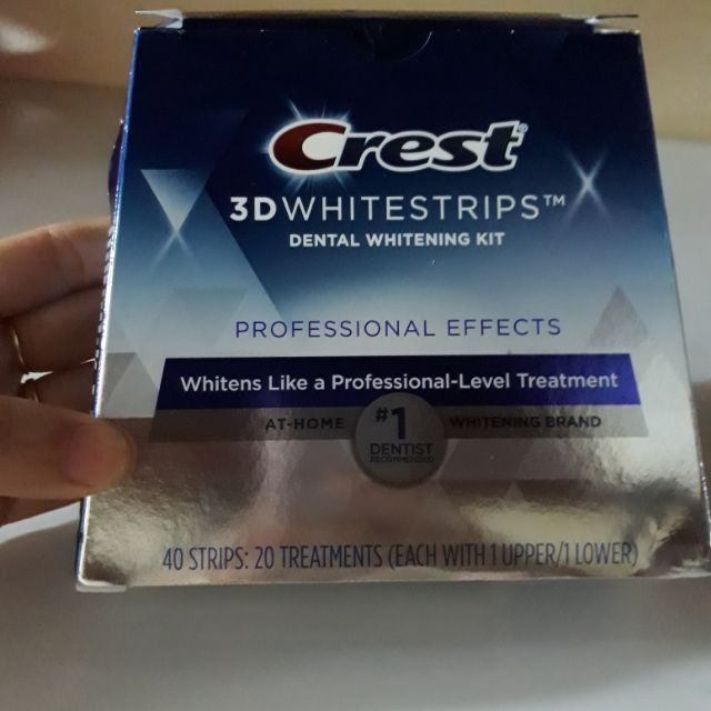 MIẾNG DÁN TRẮNG RĂNG CREST 3D WHITESTRIPS - PROFESSIONAL EFECTS