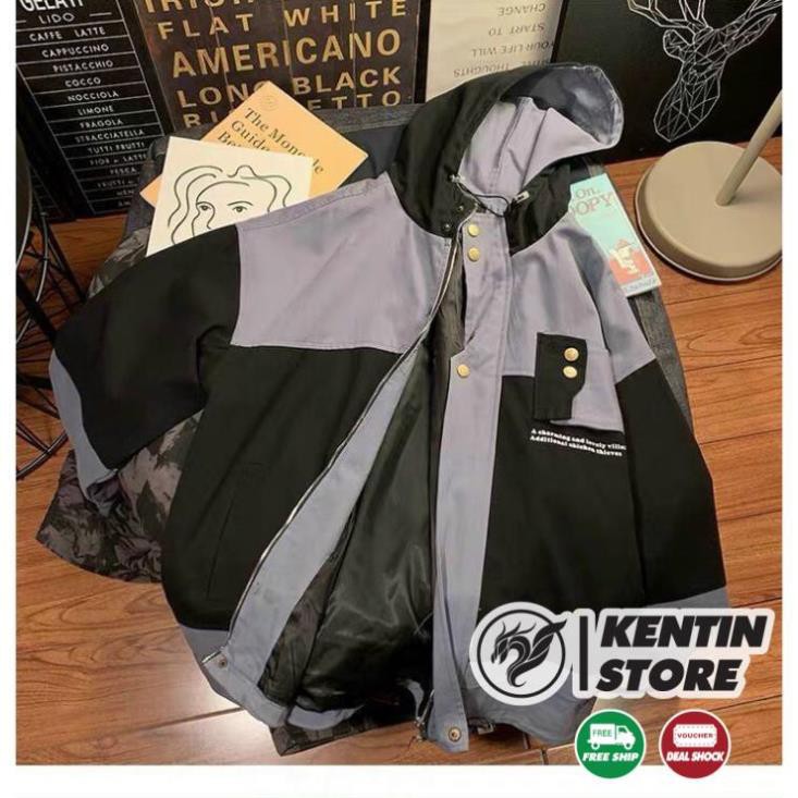 ÁO KHOÁC KAKI form rộng Unisex (M630 - Túi Hộp Ngang) cao cấp kèm ảnh thật KENTIN | BigBuy360 - bigbuy360.vn