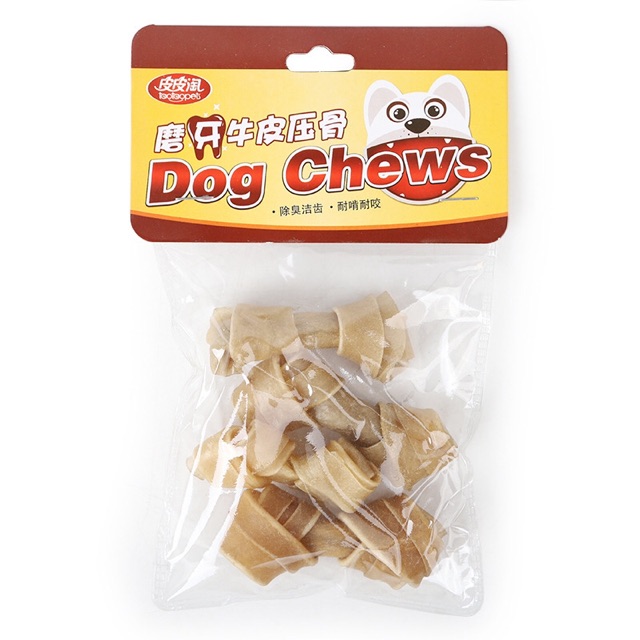 Xương gặm da bò cho chó loại nhiều thanh