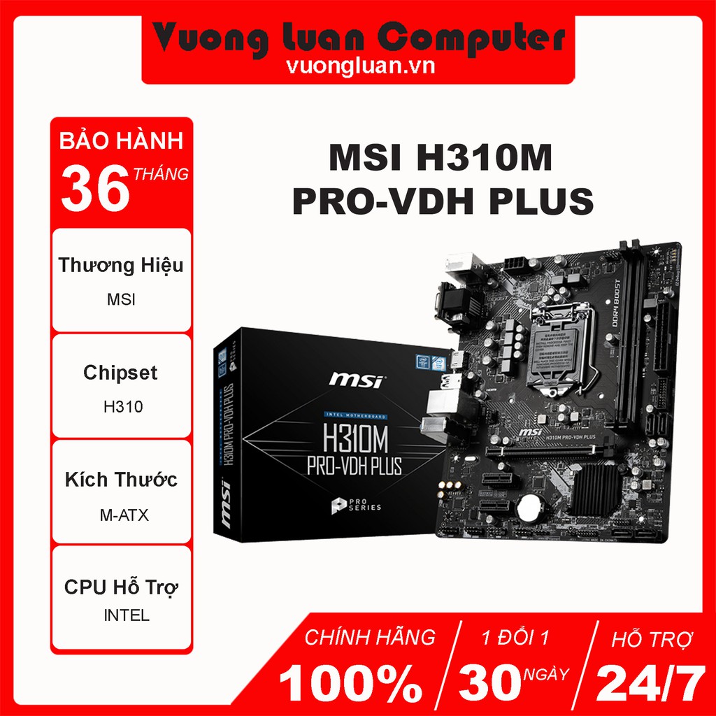 [Xả Kho] Mainbroad MSI H310M Pro VDH Plus Chính Hãng Mai Hoàng Mới 100%