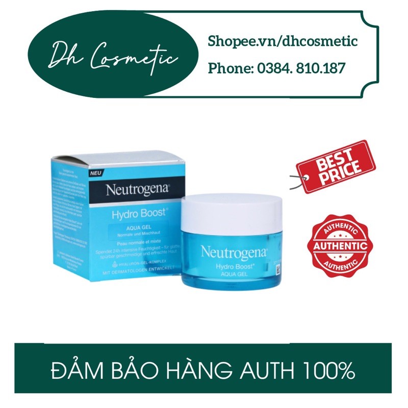 ( HÀNG PHÁP - CÓ SẴN) Kem Dưỡng Ẩm Dạng Gel Neutrogena Hydro Boost Water Gel Cho Da Dầu