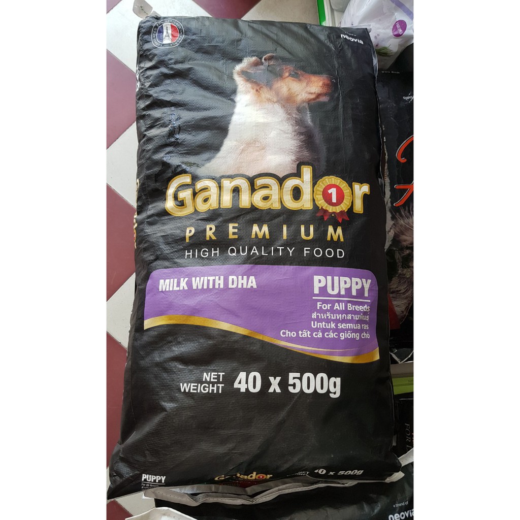 20Kg Chia túi - Thức ăn cho chó con GANADOR PUPPY ( 50 gói 400gr)