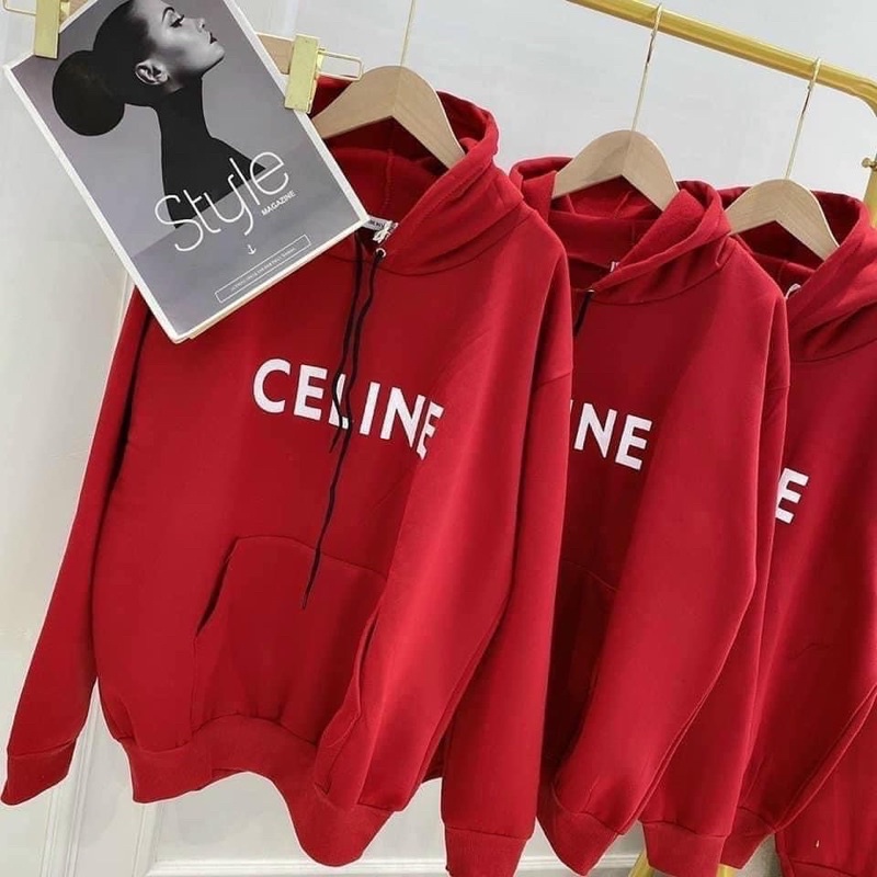 Áo nỉ da cá mũ chữ CELINE🌹  hot trend ảnh thật | BigBuy360 - bigbuy360.vn