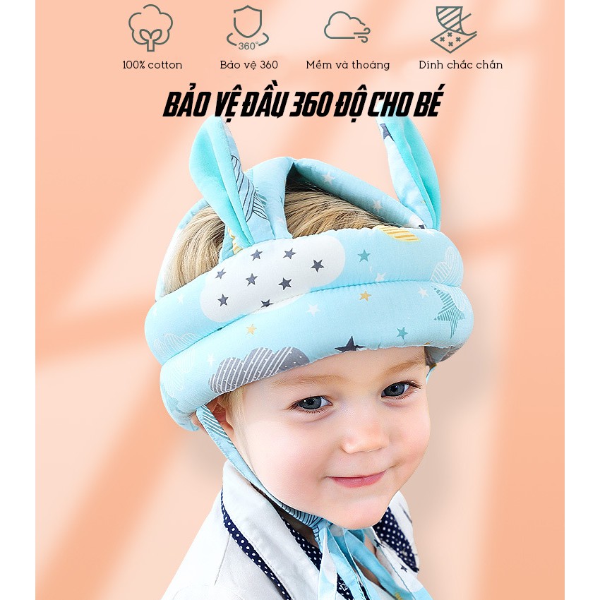 Mũ bảo vệ đầu cho bé tập đi