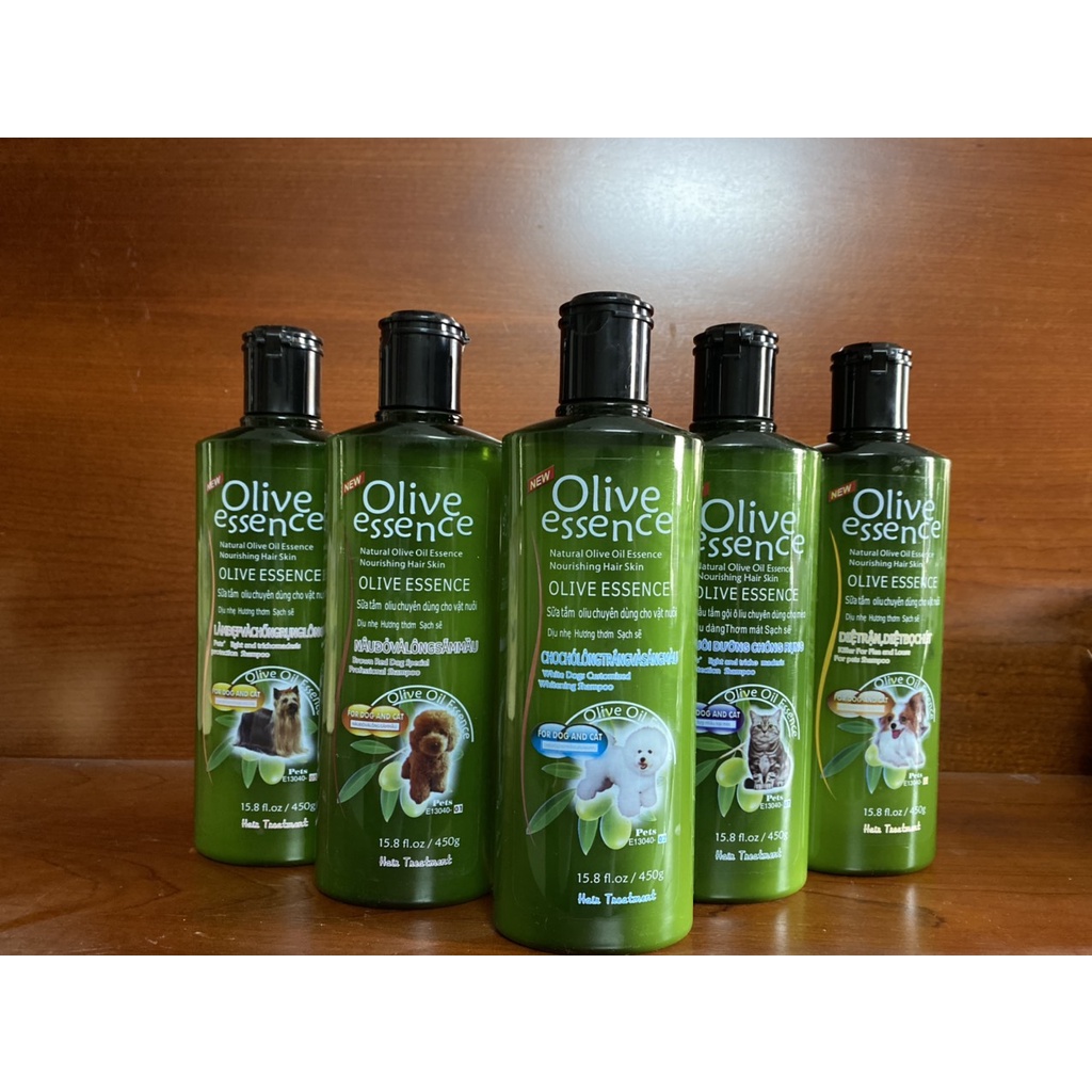Sữa Tắm Cho Chó Mèo Olive Essence 450ml Hàng chính hãng