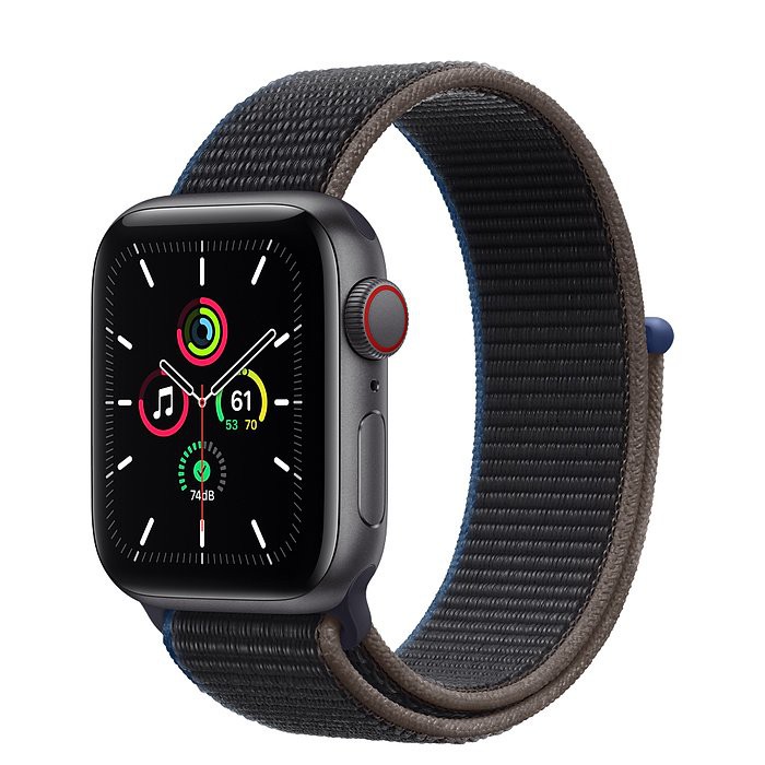 Đồng hồ thông minh Apple Watch SE GPS + Cellular 44mm MYF12 Space Gray Aluminium Case with Charcoal Sport Loop