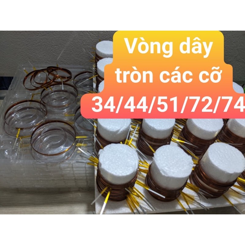 [Mã ELFLASH3 hoàn 10K xu đơn 20K] Vòng Coil Dây Tròn Các Cỡ ( 2 Đầu Ra Dây Dẹt )