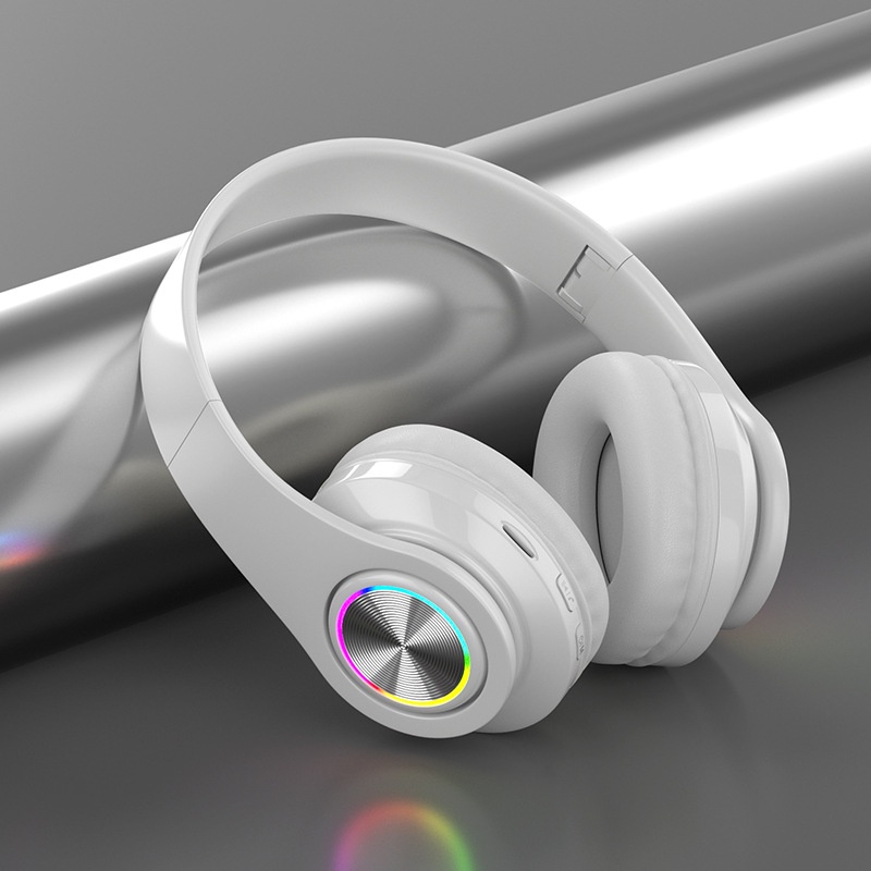 Tai nghe bluetooth chụp tai Led B39 - bluetooth 5.0 tặng kèm jack cắm PC