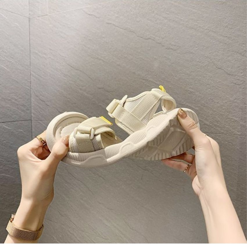 Dép Quai Hậu Nữ Học Sinh Đế Thấp Kiểu Hàn Quốc 2 Quai Cao Cấp D07