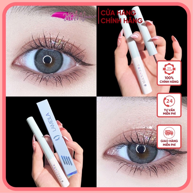 Mascara Siêu Mảnh Tơi Mi Lameila Skinny Microcara Vỏ Xanh Nhạt Pastel NO1037