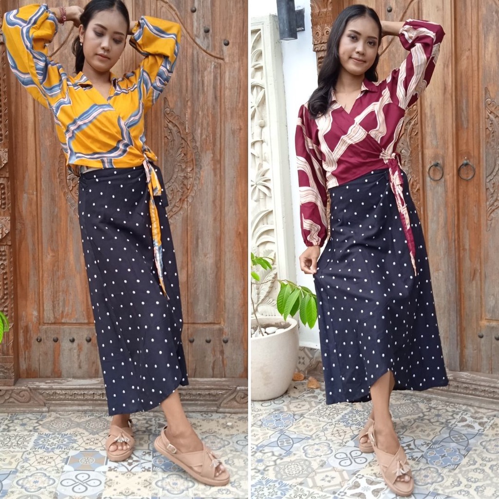 Rayon Viscose Cổ Áo Kaira Quấn | BigBuy360 - bigbuy360.vn