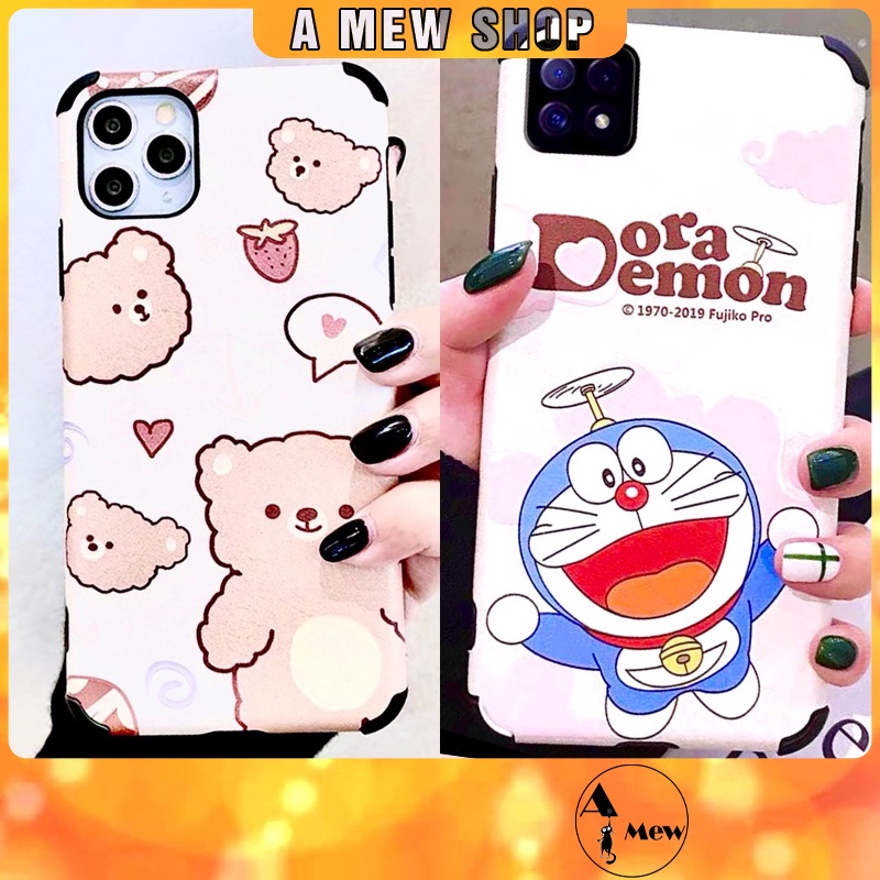 Ốp Lưng Iphone Chống Sốc In Hình Doraemon Pink Bear 6/6plus/7/7plus/8/8plus/x/xs/11/12/pro/max/plus/promax A MEW SHOP