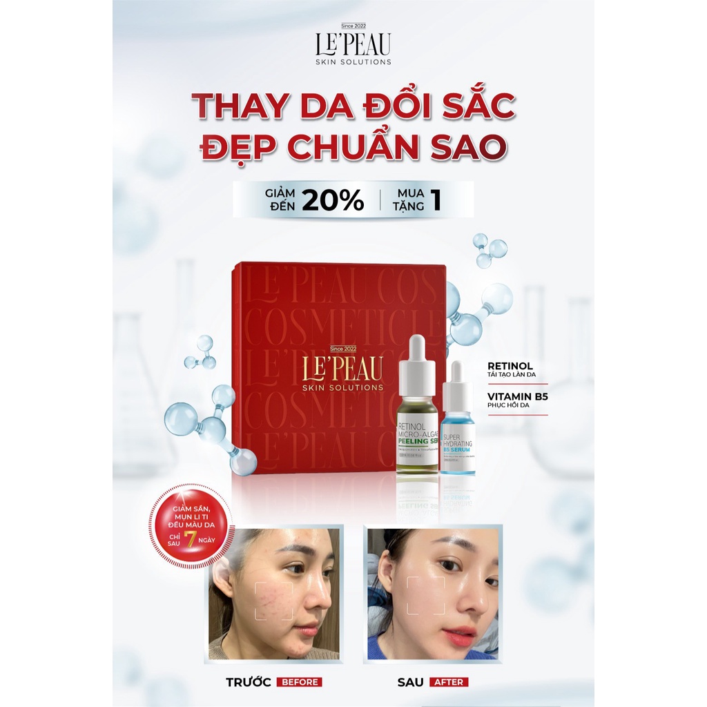 LE’PEAU - Peel da Vi Tảo Retinol chính hãng