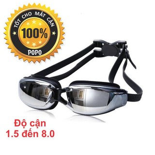 Kính bơi cận 1.5 độ đến 8.0 độ Tặng 2 nút bịt tai kẹp mũi