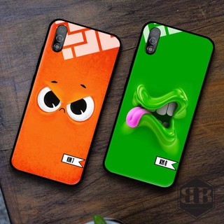 Ốp lưng kính cường lực Vsmart Bee 3 khuôn mặt ngộ nghĩnh