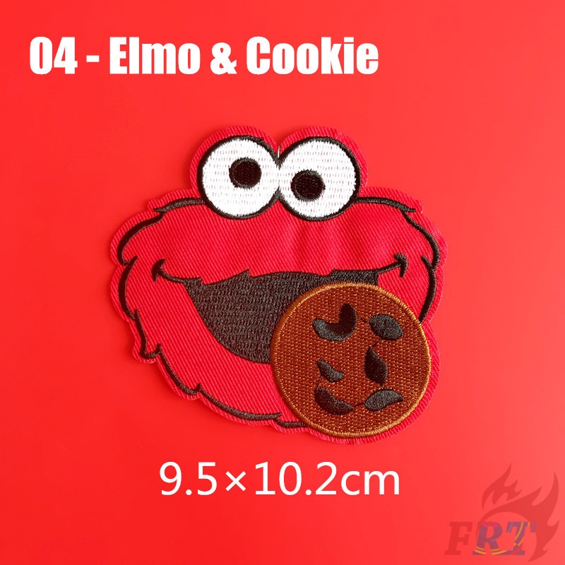 Sticker Ủi Thêu Hình Hoạt Hình Sesame Street S-7 Dễ Thương