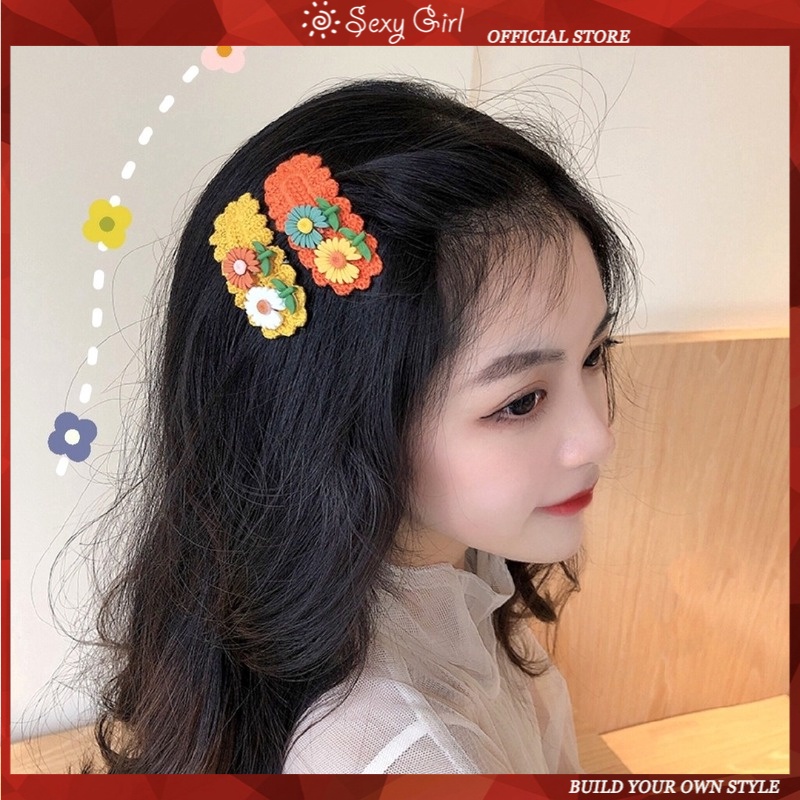 Kẹp Tóc Hình Hoa Cúc Dễ Thương Cho Nữ