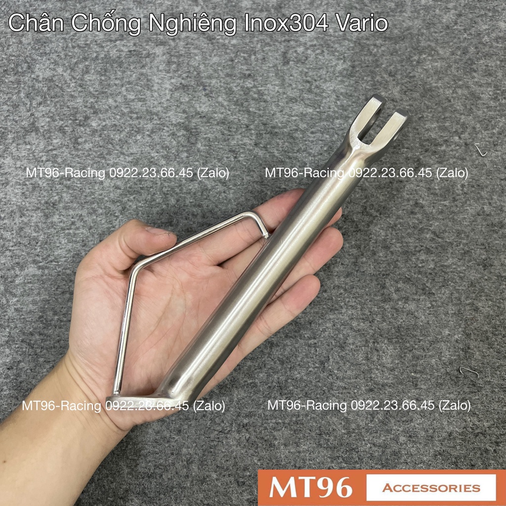 Chân Chống Nghiêng Salaya Cho Vario Chuẩn Inox304 Nguyên Khối Cứng Cáp