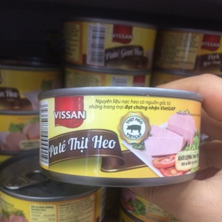 Pate thịt heo Vissan- 1 hộp 170gr combo 3 hộp